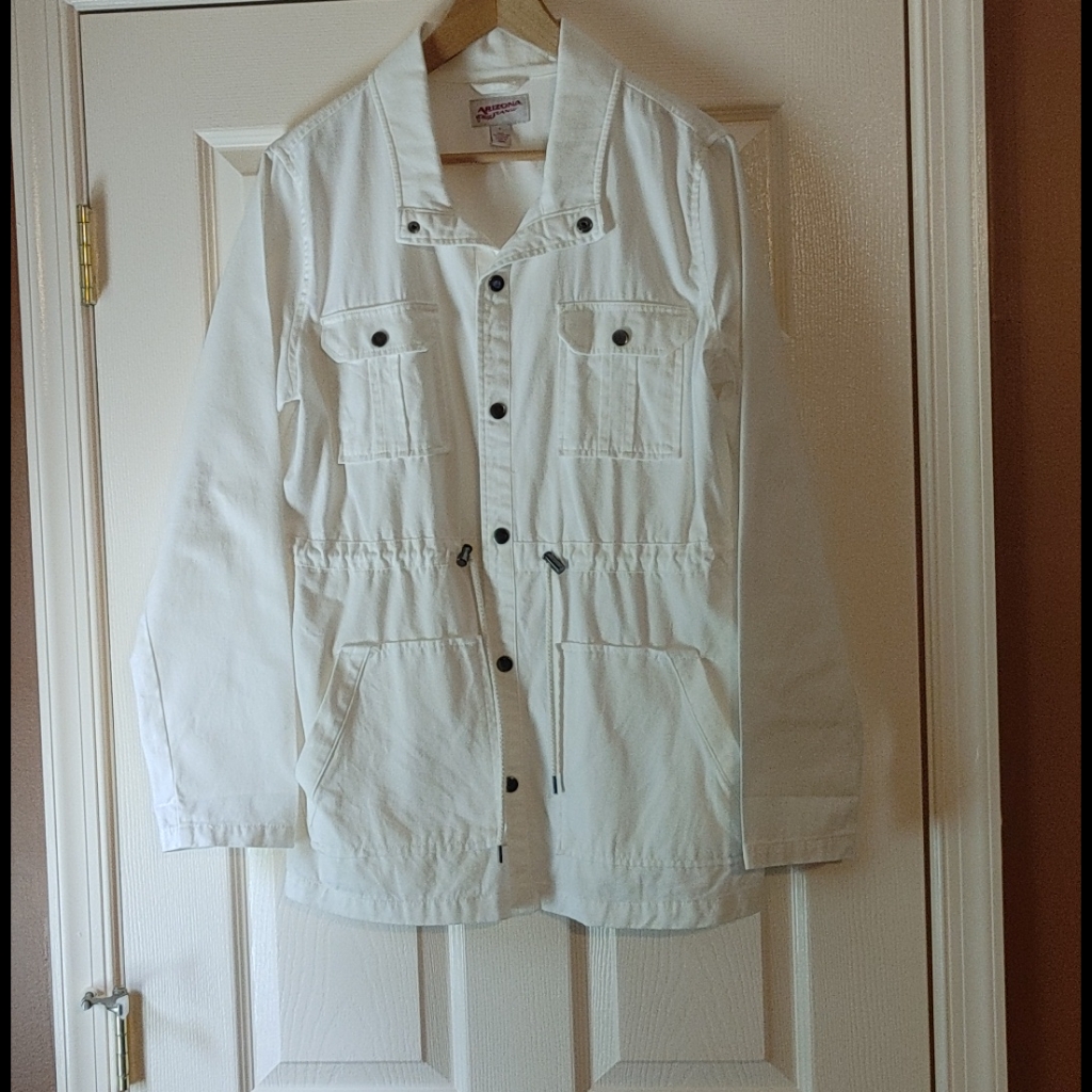 White Drawstring Jacket